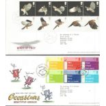 Royal Mail FDC collection. 75 covers 2003 - 2005. Comes in black album. Includes Birds of Prey,