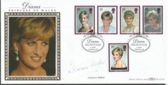 Catherine Walker signed Benham official 1998 Diana Princess of Wales BLCS138b FDC. Good condition.