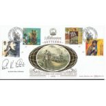 Sir Robin Knox-Johnston signed Benham official 1999 Millennium Countdown Settlers Tales BLCS154 FDC.