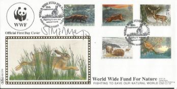 Simon Mayo signed Benham official 1992 Wintertime WWF BLCS70 FDC. Good condition. All signed items