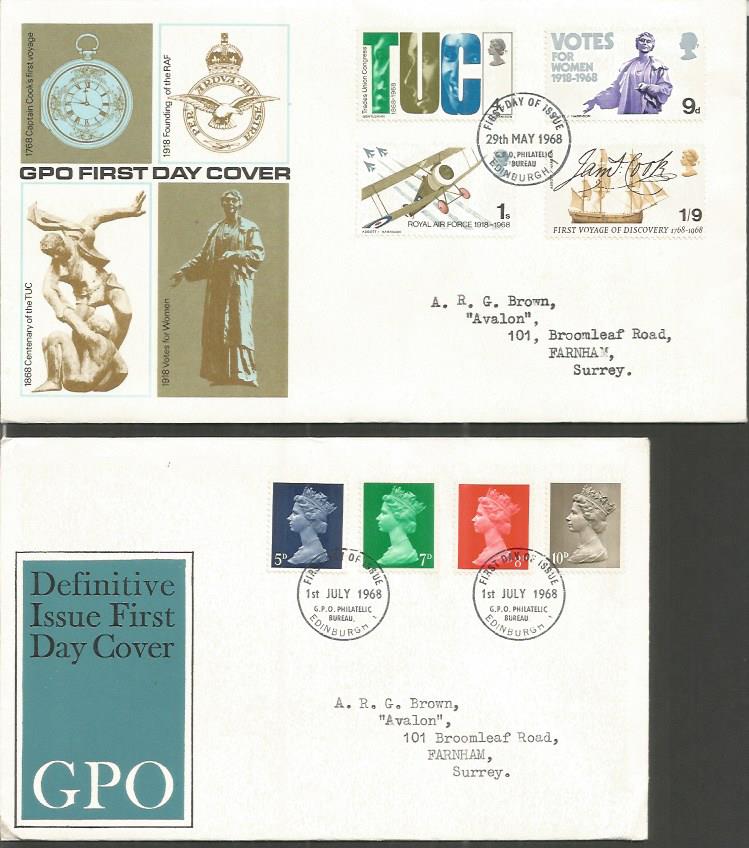 Post Office FDC collection. 60+ covers 1875 - 1973. Includes 3 Queen Victoria covers, 1953 - Image 6 of 6