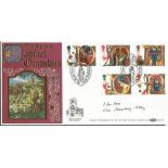 Ian Ross signed Benham official Second Cadfael Omnibus 1991 Christmas BLCS69 FDC. Good condition.