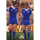 Ipswich Town 1981, Colour 12 X 8 Photo Depicting Ipswich Town's Mick Mills And Franz Thijssen