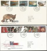 Royal Mail FDC collection. 96 covers 1992 - 2011. Includes 1992 High Values £1 - £5 definitives,