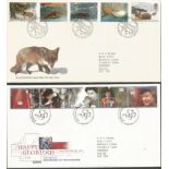 Royal Mail FDC collection. 96 covers 1992 - 2011. Includes 1992 High Values £1 - £5 definitives,