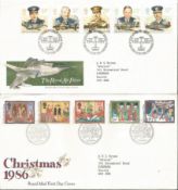 Royal Mail FDC collection. 44 covers 1986 - 1989. Includes Royal Air Force, Christmas 1986, The