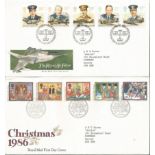 Royal Mail FDC collection. 44 covers 1986 - 1989. Includes Royal Air Force, Christmas 1986, The