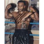 Mike Tyson signed 10 x 8 colour photo. American former professional boxer who competed from 1985