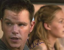 Matt Damon signed 10 x 8 colour photo. American actor, film producer, and screenwriter. He is ranked