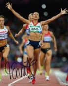 Jessica Ennis Hill signed 10 x 8 colour photo taken at London 2012. Good condition. All signed items