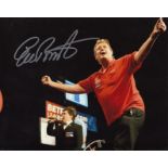 Eric Bristow signed 10 x 8 colour photo of the former English darts player. Five time world