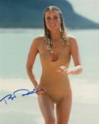 Bo Derek signed 10 x 8 colour photo. American film and television actress, movie producer, and model