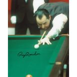 Ray Reardon signed 10 x 8 colour photo of the retired Welsh snooker player nicknamed Dracula. Good