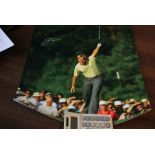 Jack Nicholas Golf legend signed photo large 20 x16 inch Frame Size 19in x 21in. Good condition. All