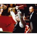 Dennis Taylor signed 10 x 8 colour photo of the retired snooker player. World champion in 1985. Good