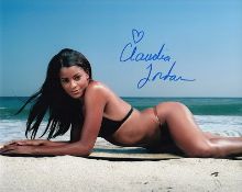 Claudia Jordan signed 10 x 8 colour photo. Born April 12, 1973 is an American actress, model,