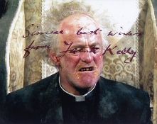 Frank Kelly signed 10 x 8 colour photo. 28 December 1938 - 28 February 2016, was an Irish actor,