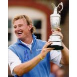 Ernie Els signed 10 x 8 colour photo of the South African golfer known as the Big Easy. Good