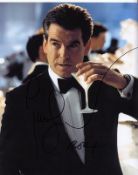 Pierce Brosnan signed 10 x 8 colour photo from James Bond. Super cool image of him in the Ice Bar.