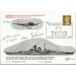 Tirpitz Raiders signed Lancaster FDC. W/O Sam Thompson Air Gunner 3 & 9 Sqns and W/O Ken Johnson