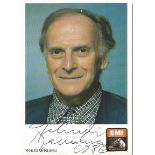 Yehudi Menuhin signed 5x3 colour promotional photo. 22 April 1916 - 12 March 1999 was an American-