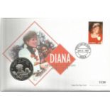 Diana, Princess of Wales FDC collection. 21 covers. Some are coin covers with coin inset. Housed