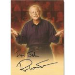 Roger Whittaker signed 5x3 colour promotional card. Kenyan/British singer-songwriter and musician,