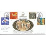 Pete Goss MBE signed Benham official Millennium Countdown Travellers Tales 1999 BLCS151 FDC. Good