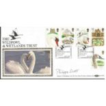 Philippa Scott signed Benham official 1993 Swans Wildfowl and Wetlands Trust BLCS80b FDC. Martin