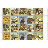 Food and Farming attractive sheet of mint unused stamps with traffic light edge. Has 4 sets of the
