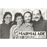 Marmalade signed 6x3 b/w photo. Scottish pop rock band from the east end of Glasgow. Good condition.