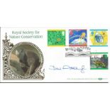 David Attenborough signed Benham official 1992 Green issue Royal Society for Nature Conservation