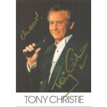 Tony Christie signed 5x4 colour photo. English musician, singer and actor. He is best known for