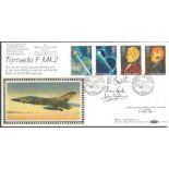 VC10 crew Op Granby Flypast signed 1991 Engineering Achievements Benham Official FDC BLCS62b.