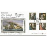 Lord Tennyson signed Benham 1992 official Centenary of the death of Alfred, Lord Tennyson BLCS73b