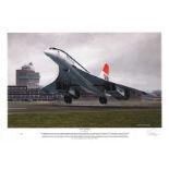 Concorde A New Age Begins 1976 John Lidiard Signed Limited Edition Print. Stunning Limited Edition