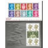 2000 Stamp Show miniature stamp sheets. Her Majestys QEII with 4 x 1st class, £1 and GB Stamp Show