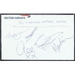The Morning After Girls 2003 neo-psychedelia Australian band signed British Airways Logoed Baggage