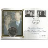 Edward and Sophie Royal Wedding coin FDC collection. 17 covers. All have coins inset. Housed in blue