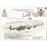 Operation Taxable D-Day Veterans signed Lancaster Association 40th ann cover. Signed by F/O Jack