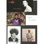 Music signed collection. 10 pieces, some of whom are Mike Sweeney, Bertise Reading, Brenda Lee,