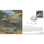 Sqn Ldr A Heyworth DFC* signed 60th anniversary of the Battle of Hamburg cover flew on the raid as