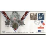 RAF FDC coin collection. Royal mint official covers. 7 covers included. Among them are 50th Anniv of