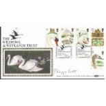 Philippa Scott signed Benham official 1993 Swans Wildfowl and Wetlands Trust BLCS80b FDC. Castle