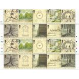 Lord of the Rings attractive sheet of mint unused stamps with traffic light edge. Has 20 x 1st class