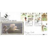 Philippa Scott signed Benham official 1993 Swans Wildfowl and Wetlands Trust BLCS80b FDC. Llanelli