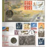 Assorted military coin cover collection. 21 covers. Includes Commemorating the centenary of the