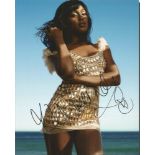 Alexandra Burke signed colour 10x8 photo. British singer, songwriter and voice actor. Came to our