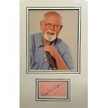 Roger Whittaker autographed presentation. High quality professionally mounted 28cm x 50cm display
