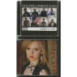 4 CD cover collection signed. Includes Goldie Looking Chain, Madilyn Bailey, Madeleine Peyroux and